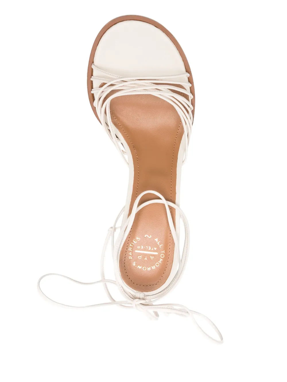 ATP Atelier Fortino leren sandalen met enkelbandje Wit