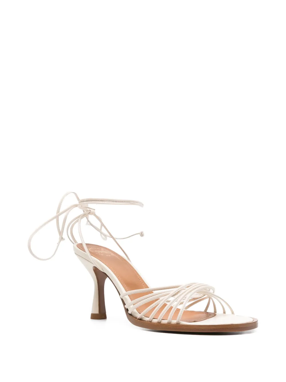ATP Atelier Fortino leren sandalen met enkelbandje Wit