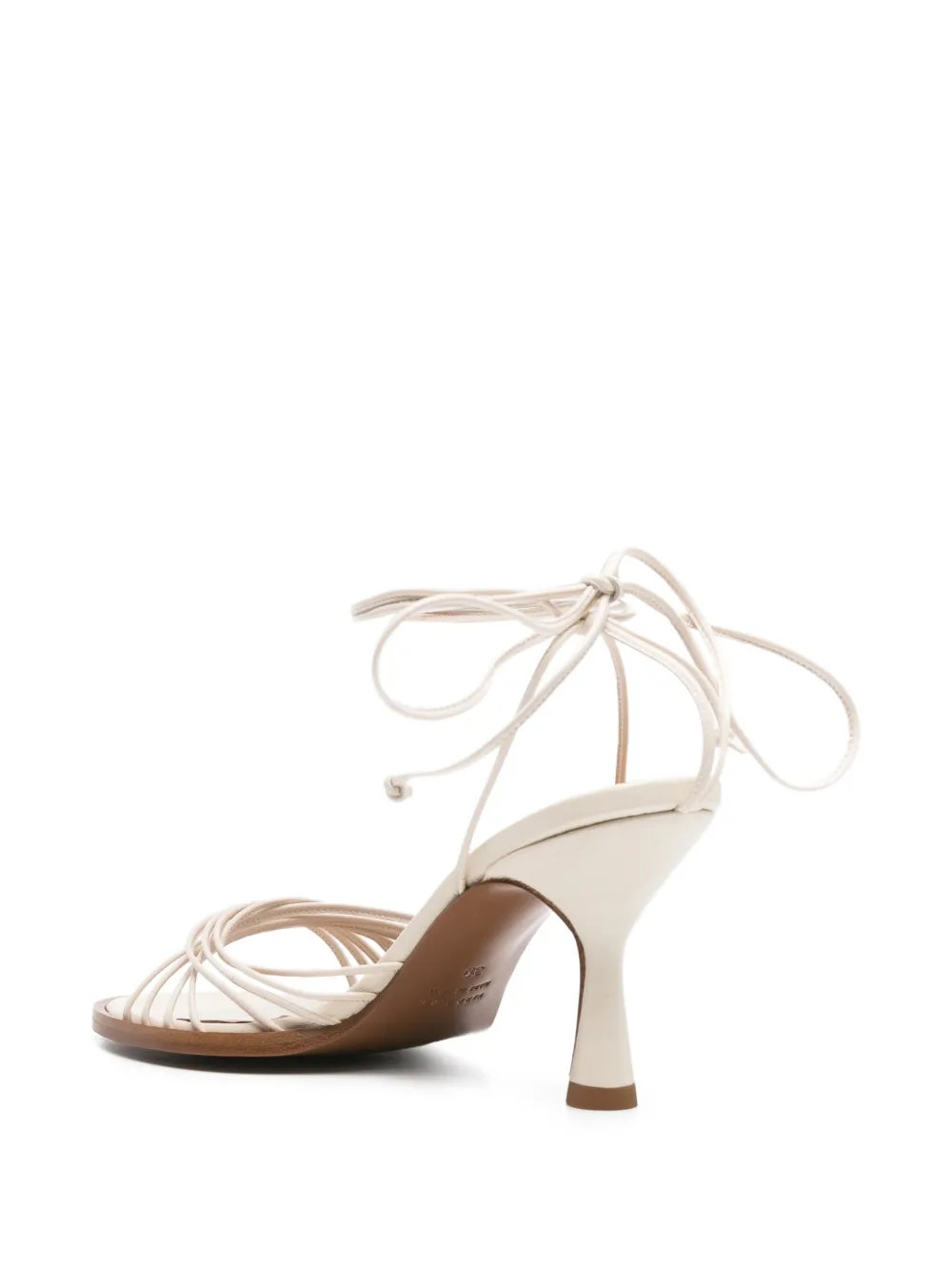 ATP Atelier Fortino leren sandalen met enkelbandje Wit