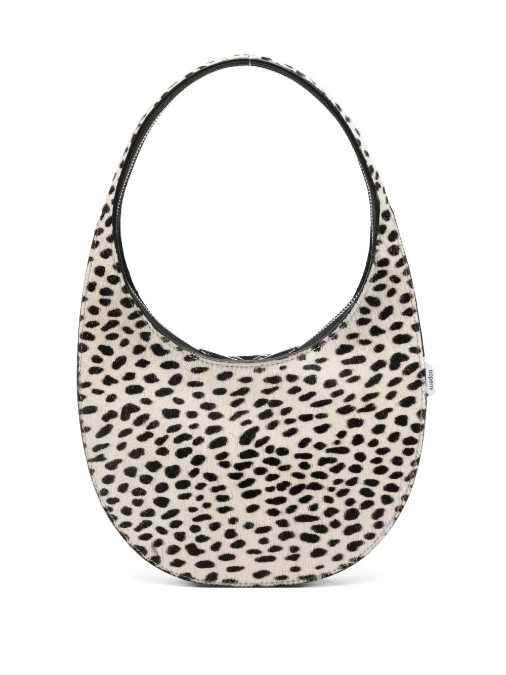 Coperni Animal Print Top Handle Shoulder Bag In Black