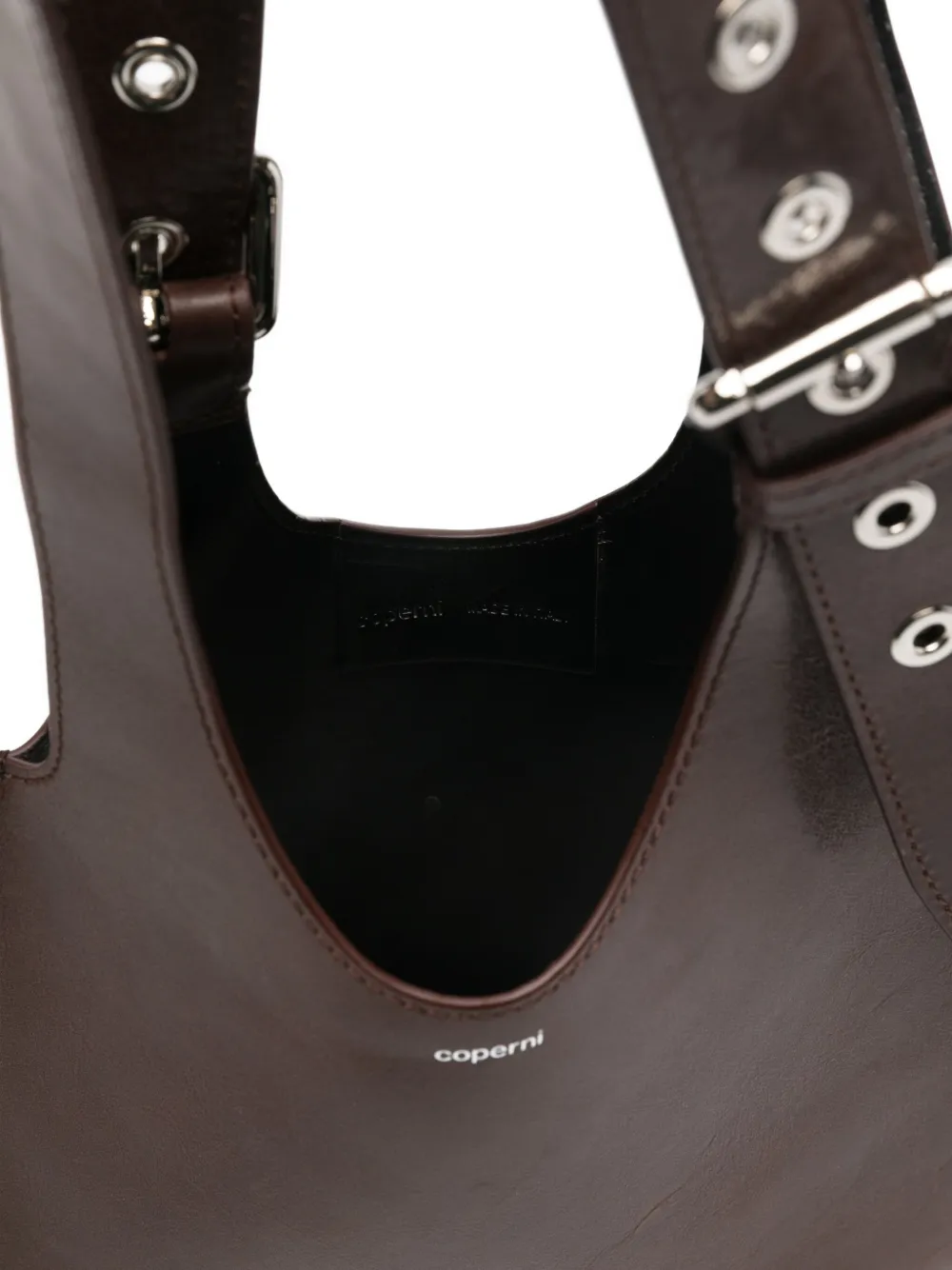 Coperni Leren shopper Bruin