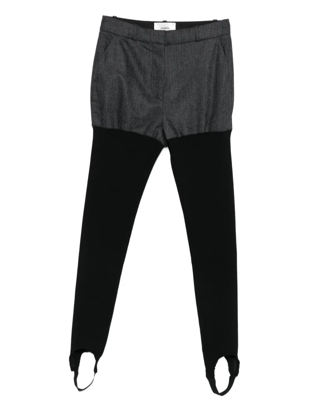 Coperni Layered Panelled Trousers In Animal Print