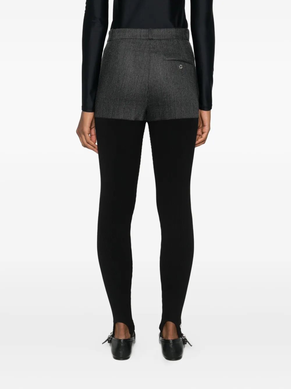 Coperni Layered Panelled Trousers In Animal Print