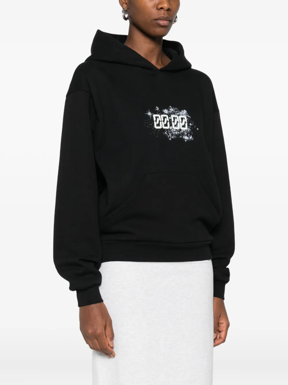 Coperni X Disney Midnight-print Hoodie In Black