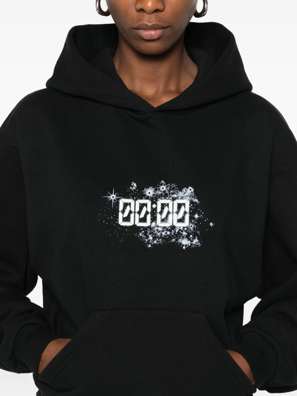 Coperni X Disney Midnight-print Hoodie In Black