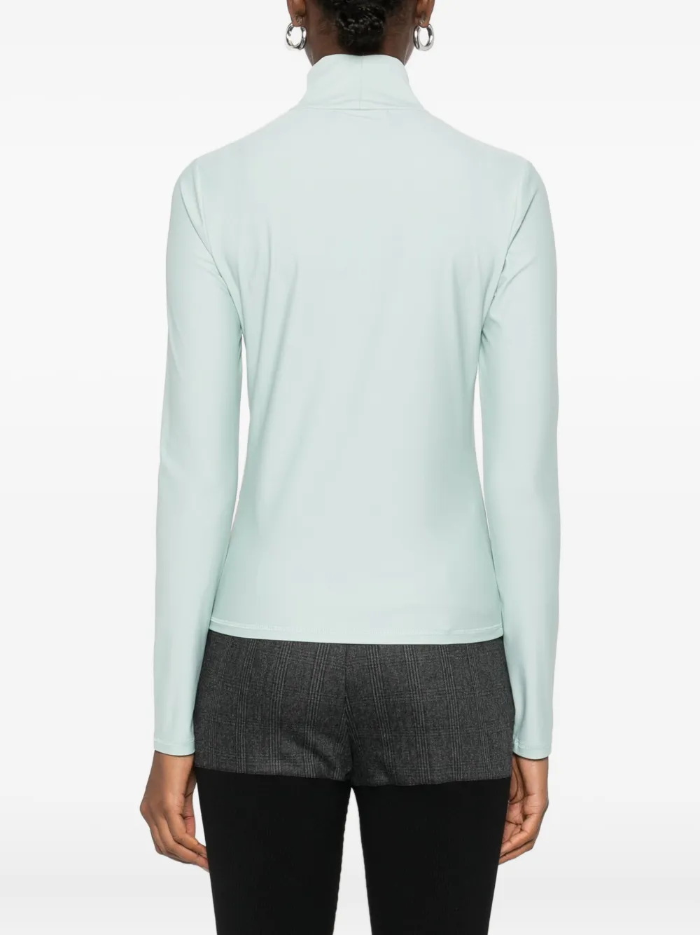 Coperni High-neck Long-sleeved Top In Blue