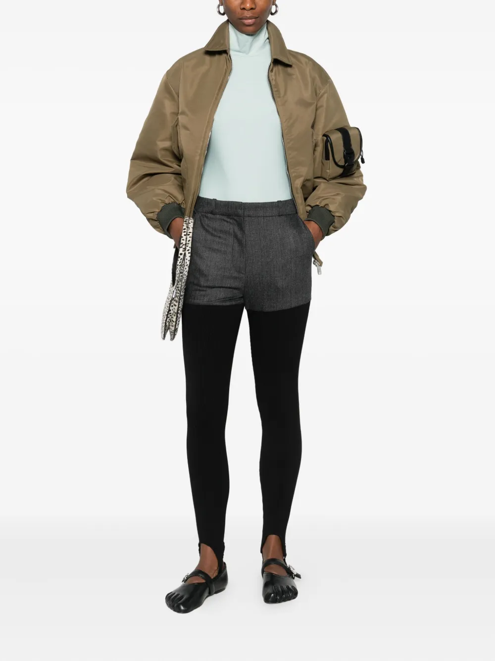 Coperni High-neck Long-sleeved Top In Blue