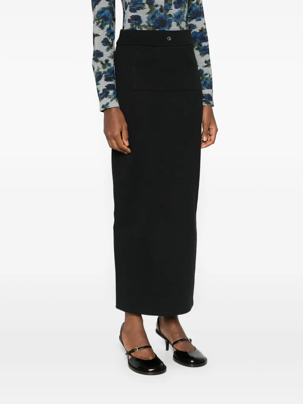 Coperni Straight Maxi Skirt In Black