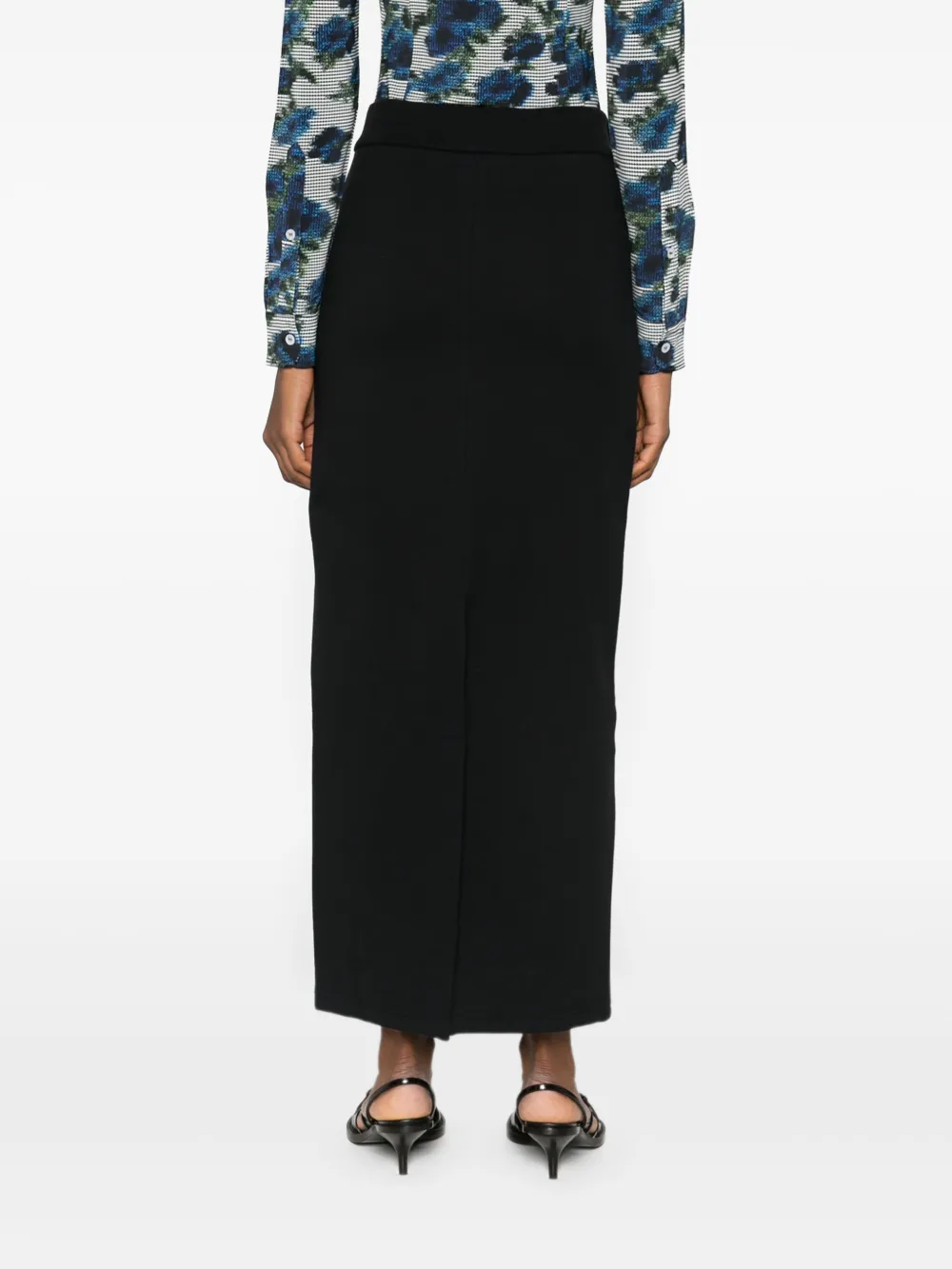 Coperni Straight Maxi Skirt In Black