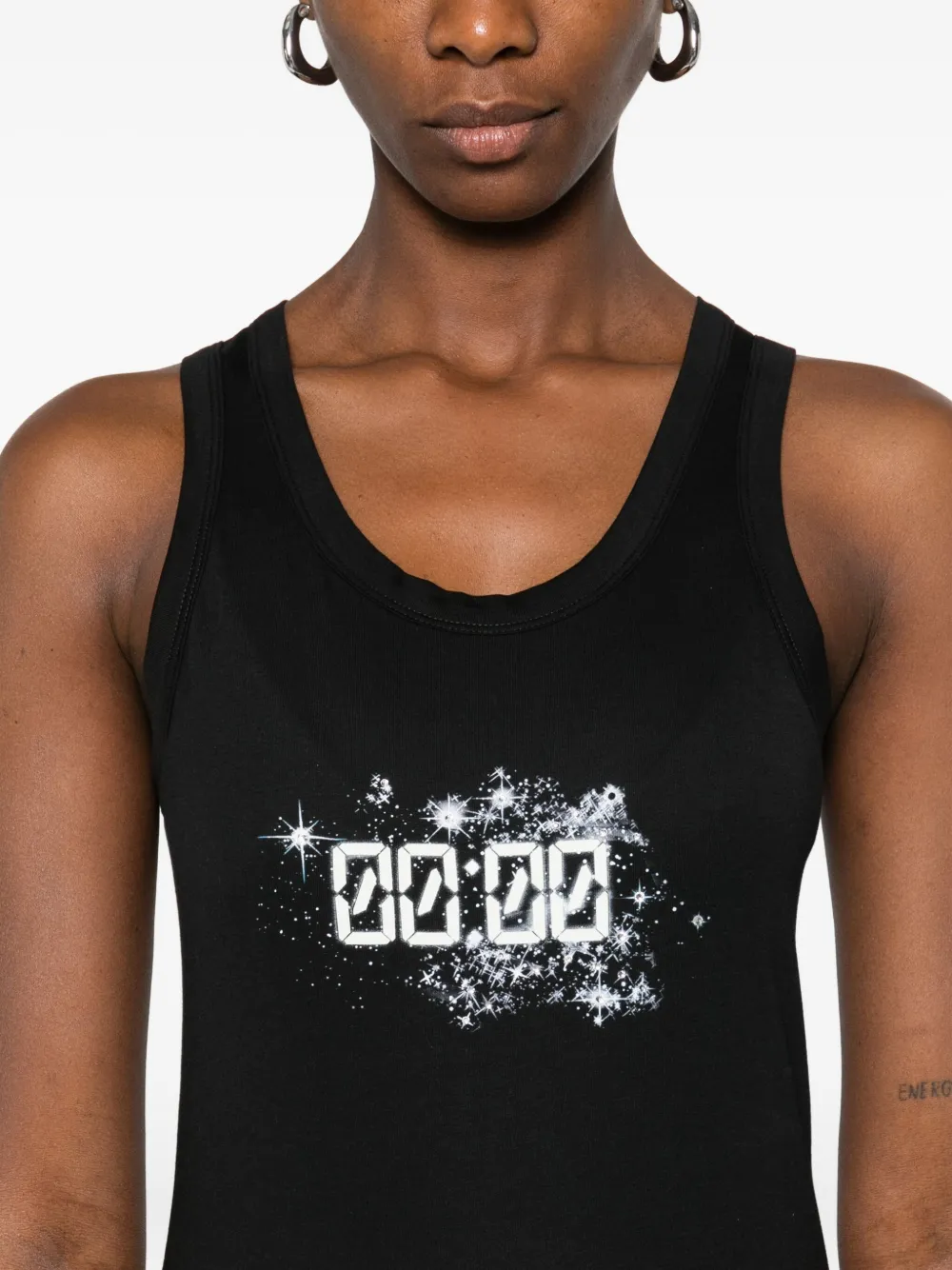 Coperni X Disney Midnight-print Tank Top In Black