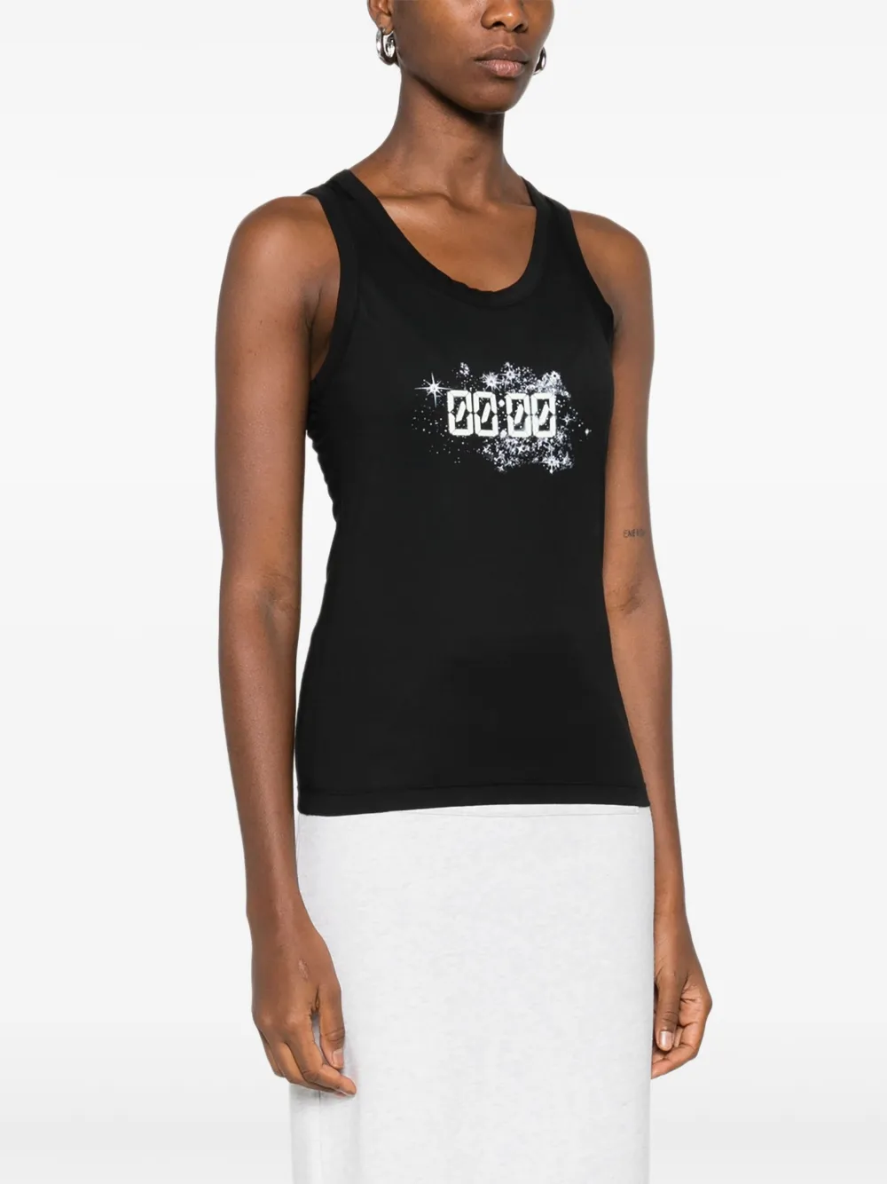 Coperni X Disney Midnight-print Tank Top In Black