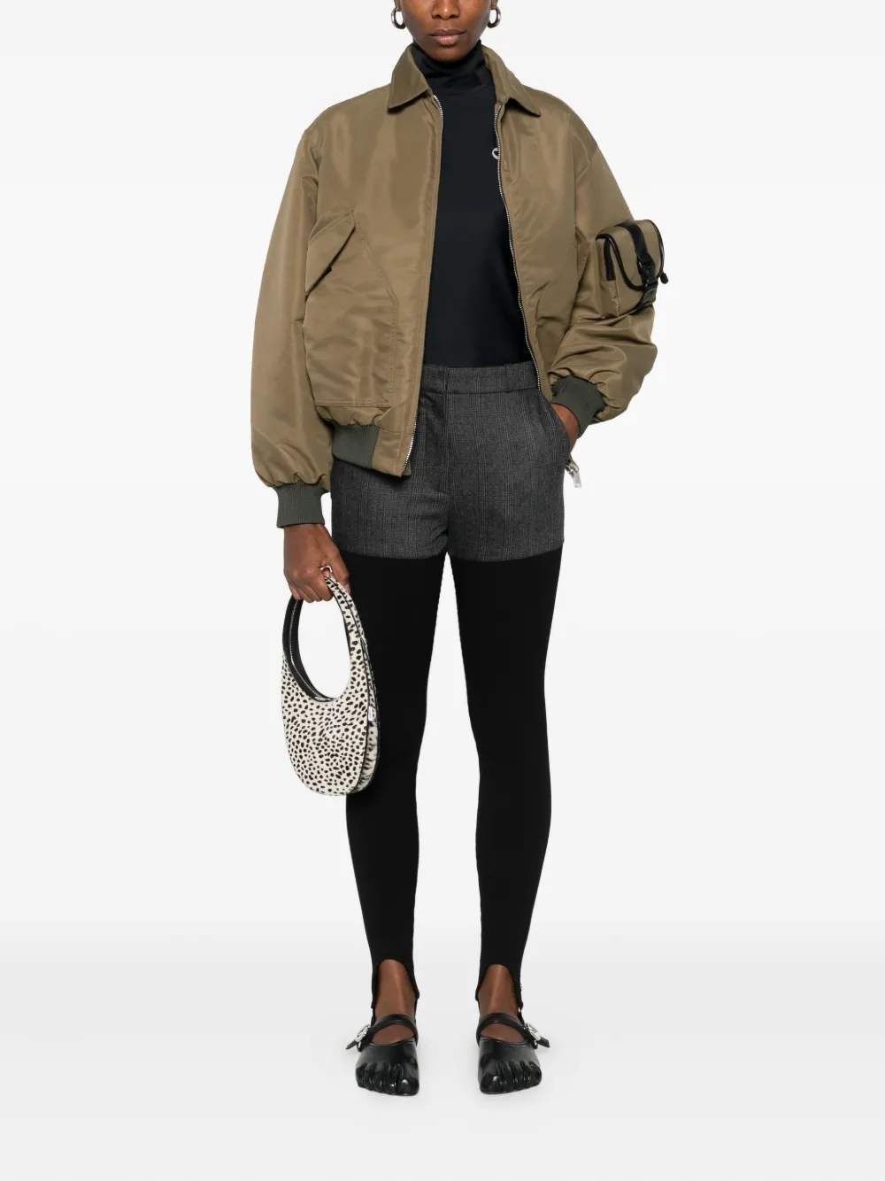 Coperni Long-sleeved High-neck Top In Black