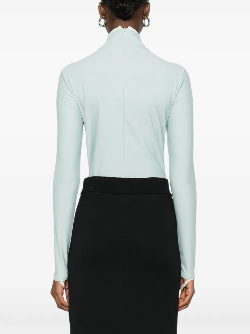 Coperni Long-sleeved Bodysuit In Blue