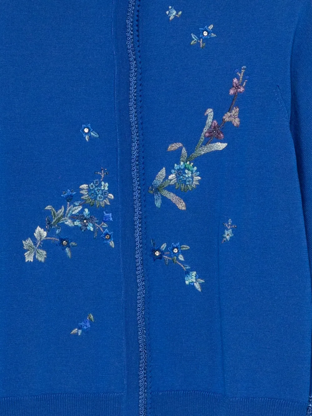 Shiatzy Chen Scape-of-curve Cardigan In Blue