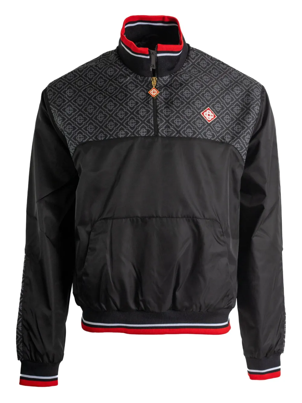 Casablanca Hybrid panelled track jacket | Black | Image 1