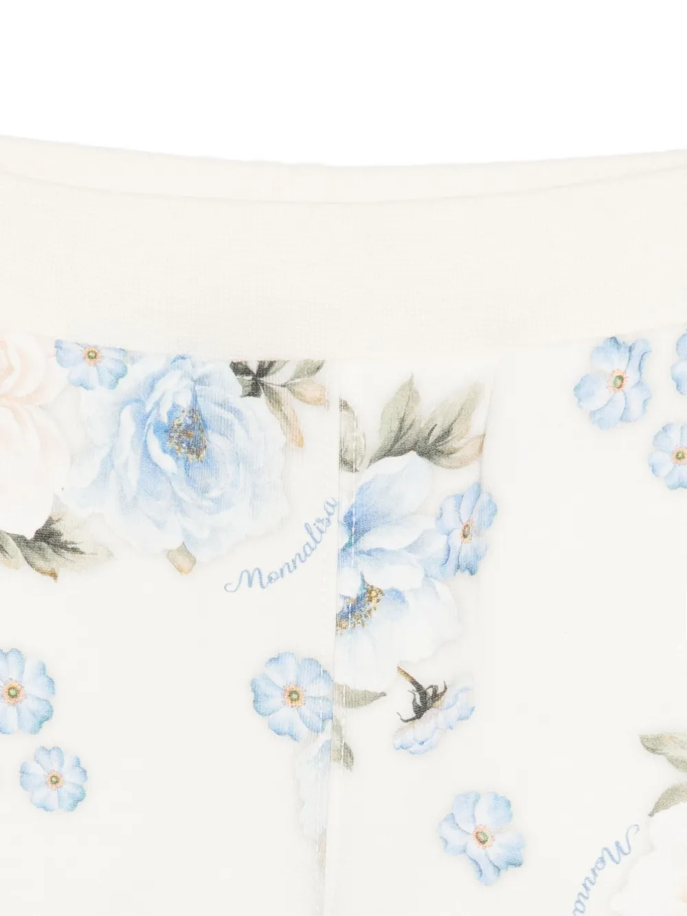 Monnalisa Floral-print Trousers In Multi