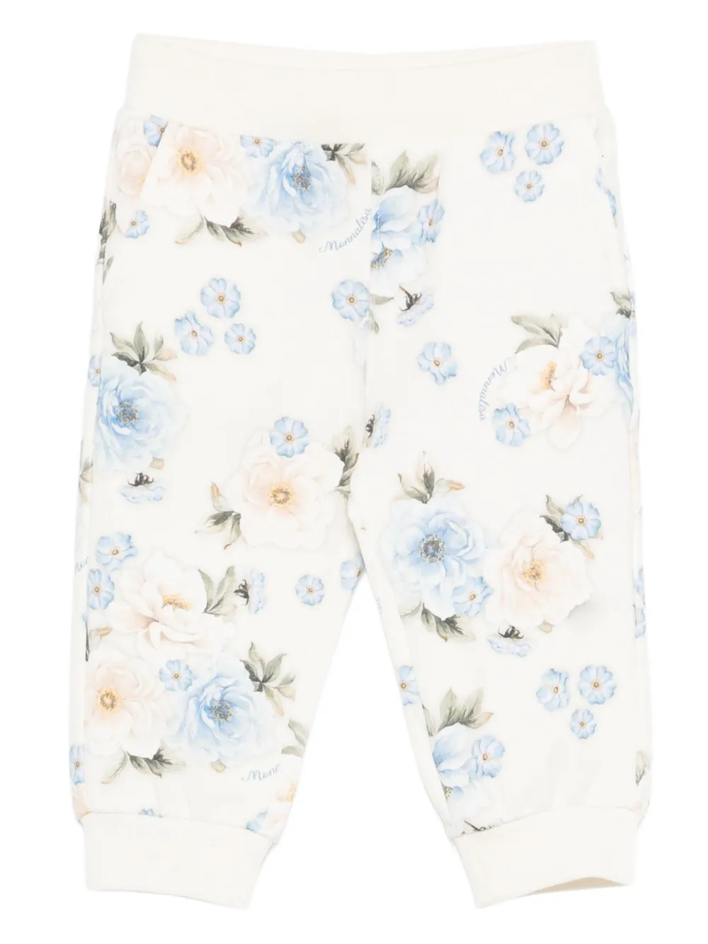 Monnalisa Floral-print Trousers In Multi
