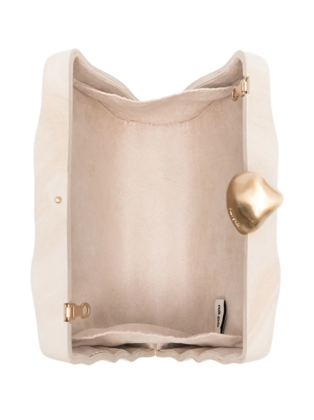 Cult Gaia Flyn bewerkte mini-tas Beige