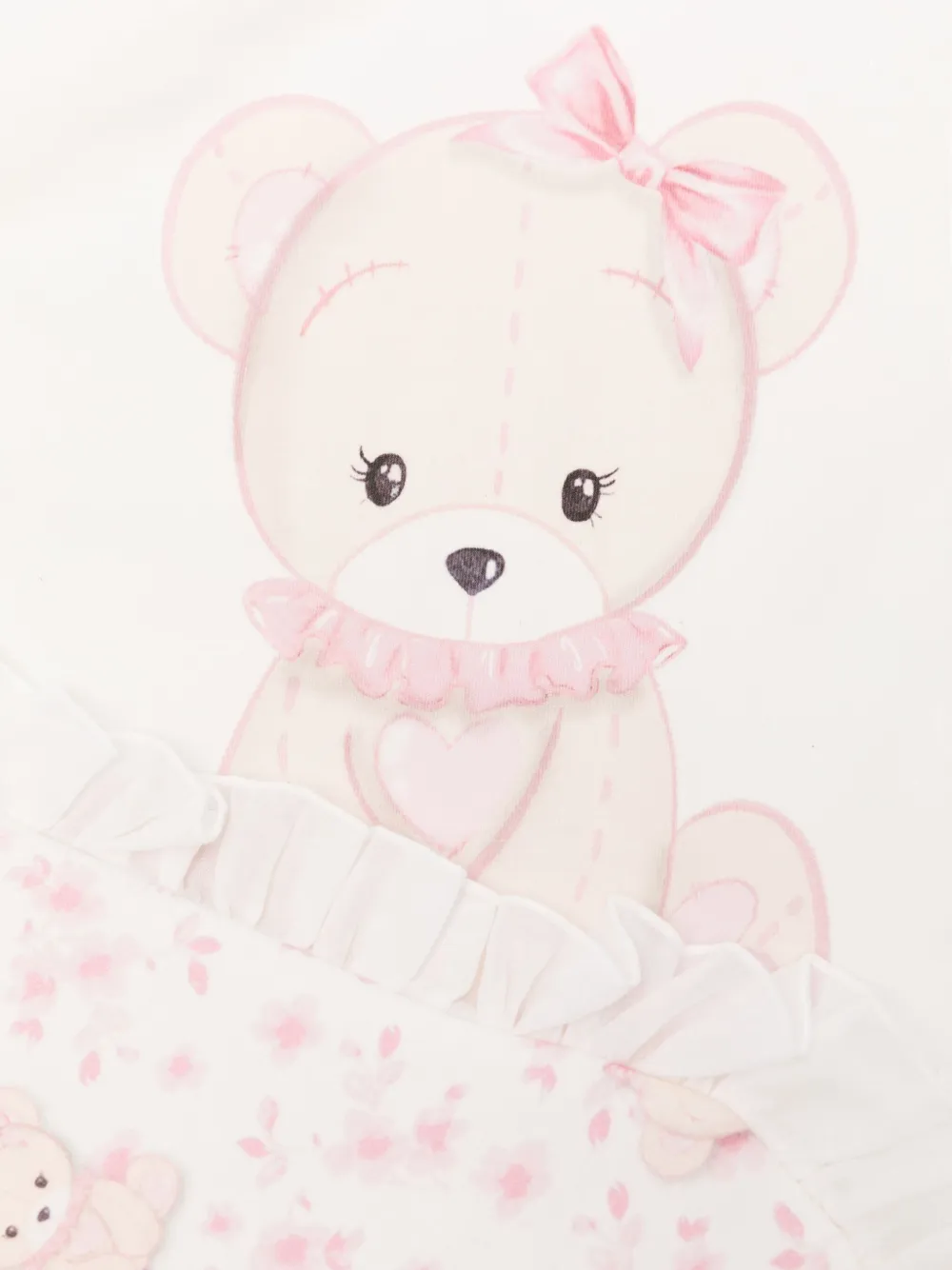 Monnalisa Teddy-print Blanket In White