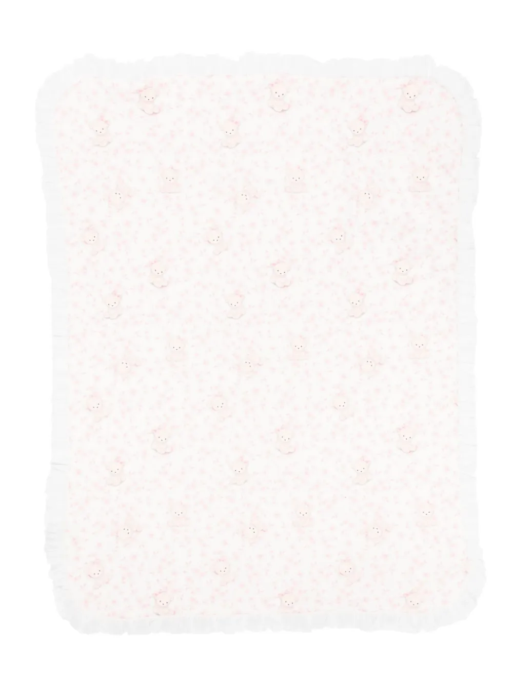 Monnalisa Teddy-print Blanket In White