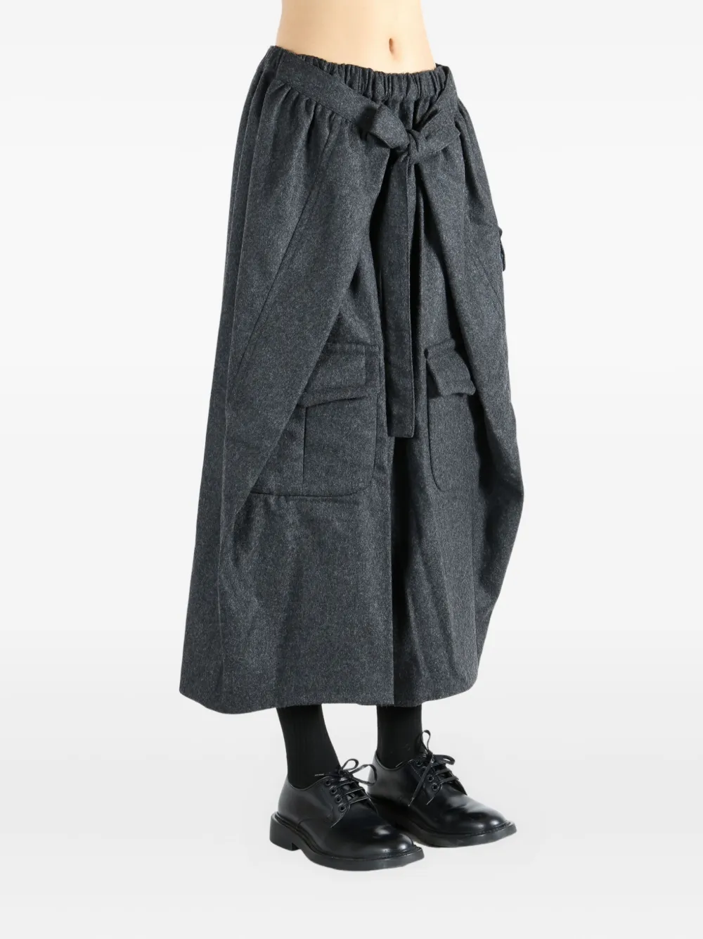 Comme Des Garçons Elasticated-waist Trousers In Animal Print