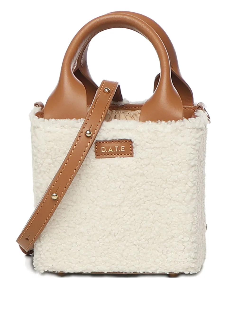 Date Cubo Tote Bag In White