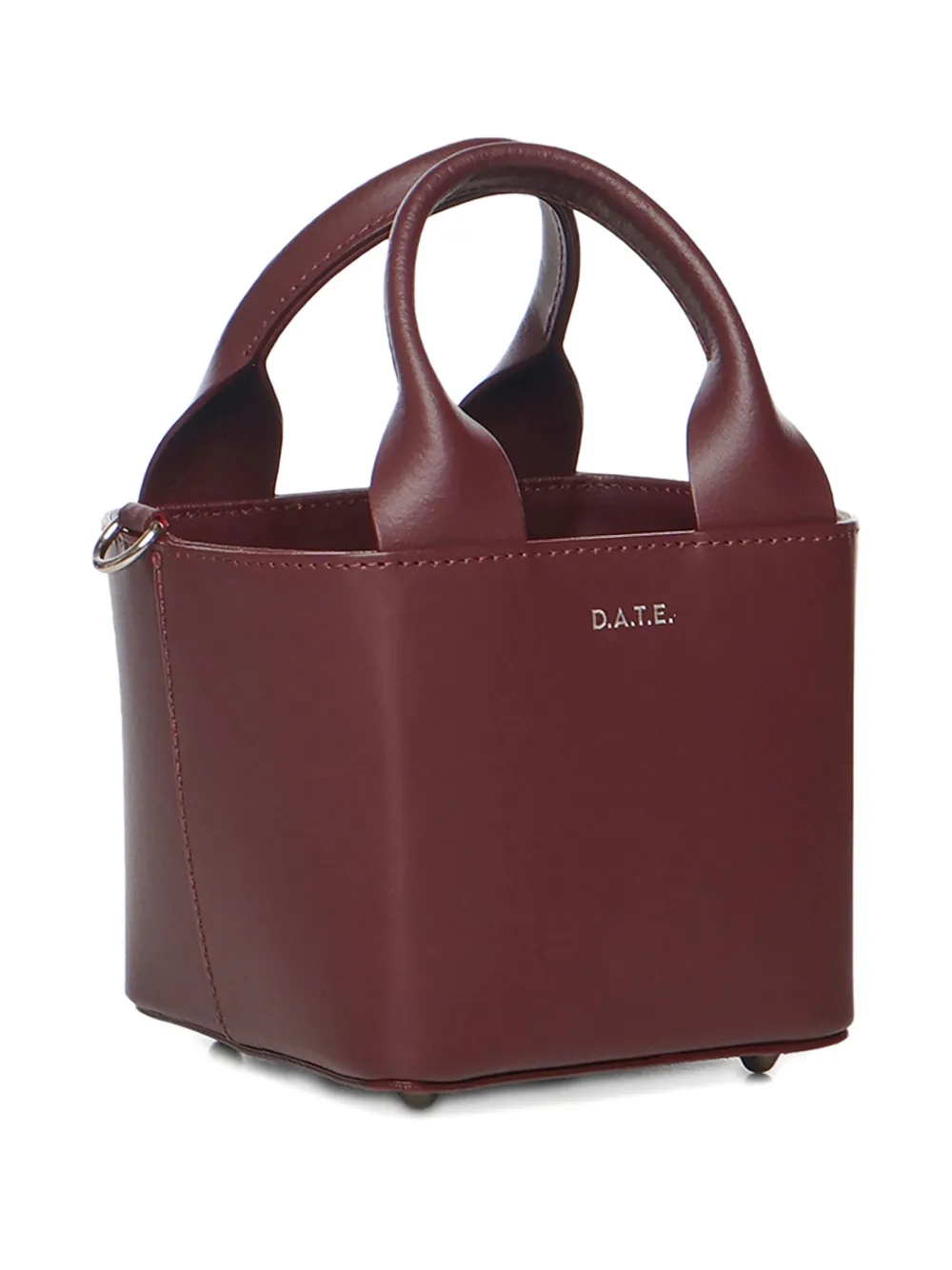 Date Cubo Tote Bag In Red