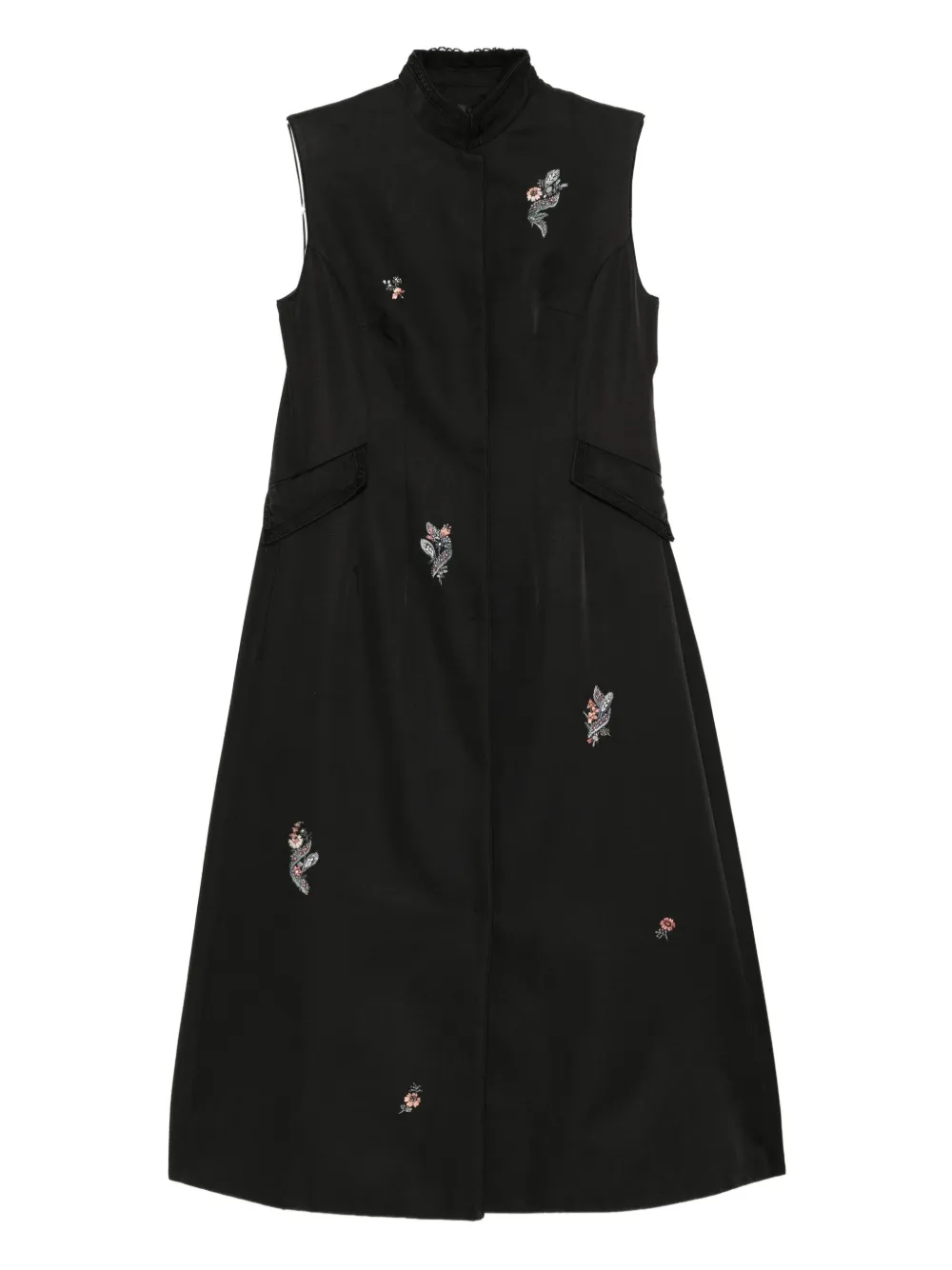 SHIATZY CHEN Scape-of-Curve embroidered coat | Black | Image 1