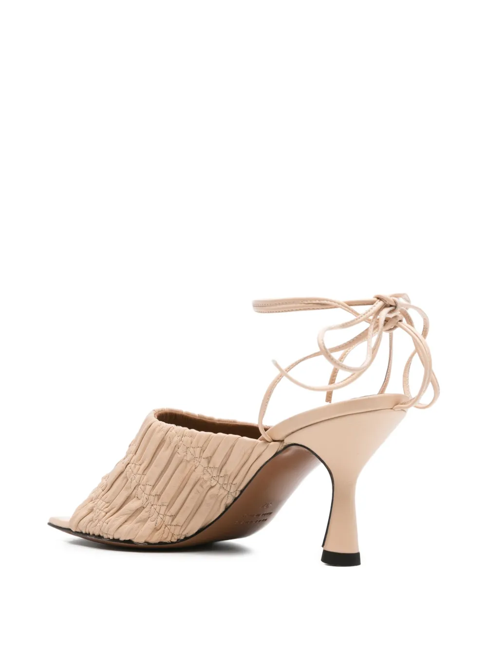 ATP Atelier Sandalen met plissé-effect Beige