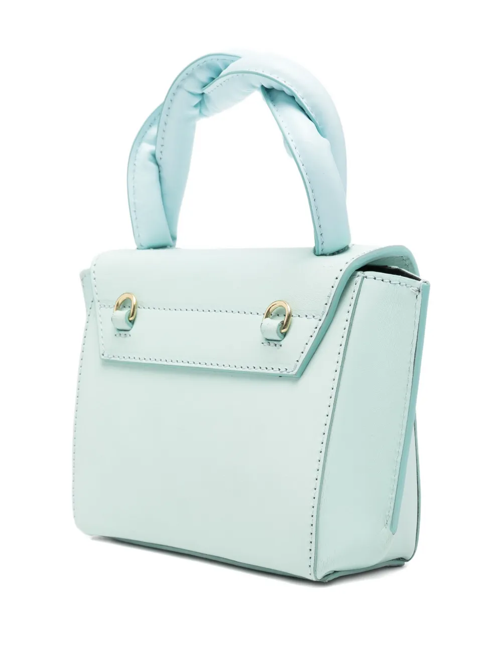 Atp Atelier Leather Mini Bag In Blue