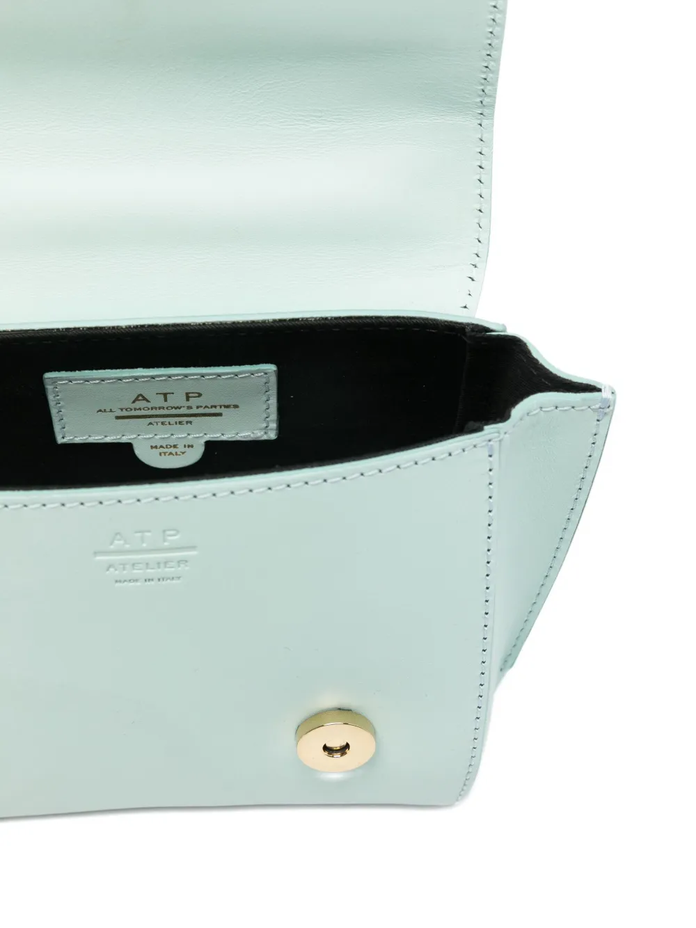 Atp Atelier Leather Mini Bag In Blue