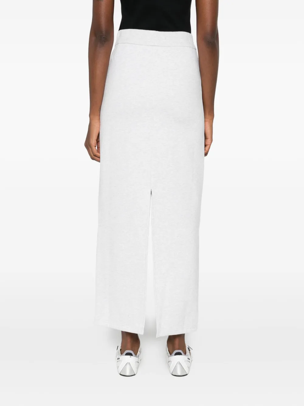 Coperni Panelled Jersey Maxi Skirt In White