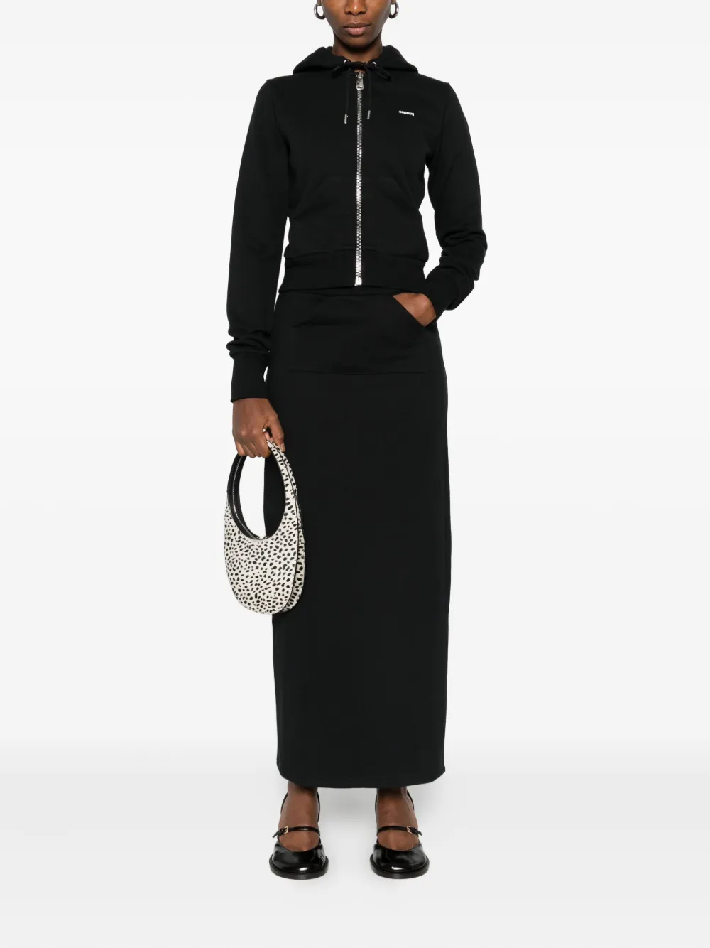 Coperni Hoodie met rits - Zwart