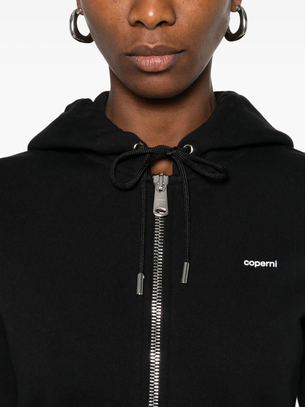 Coperni Hoodie met rits Zwart
