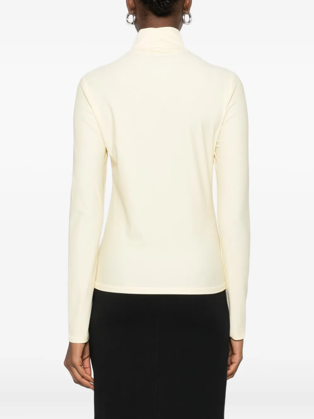 Coperni Long-sleeved High-neck Top In Yellow