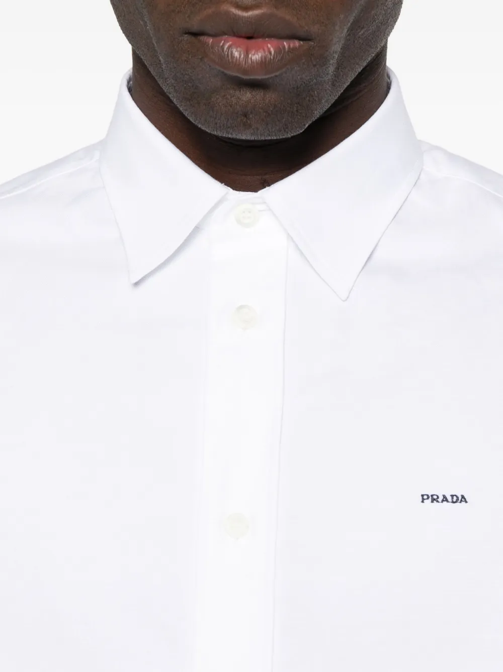 Prada Katoenen oxford overhemd Wit