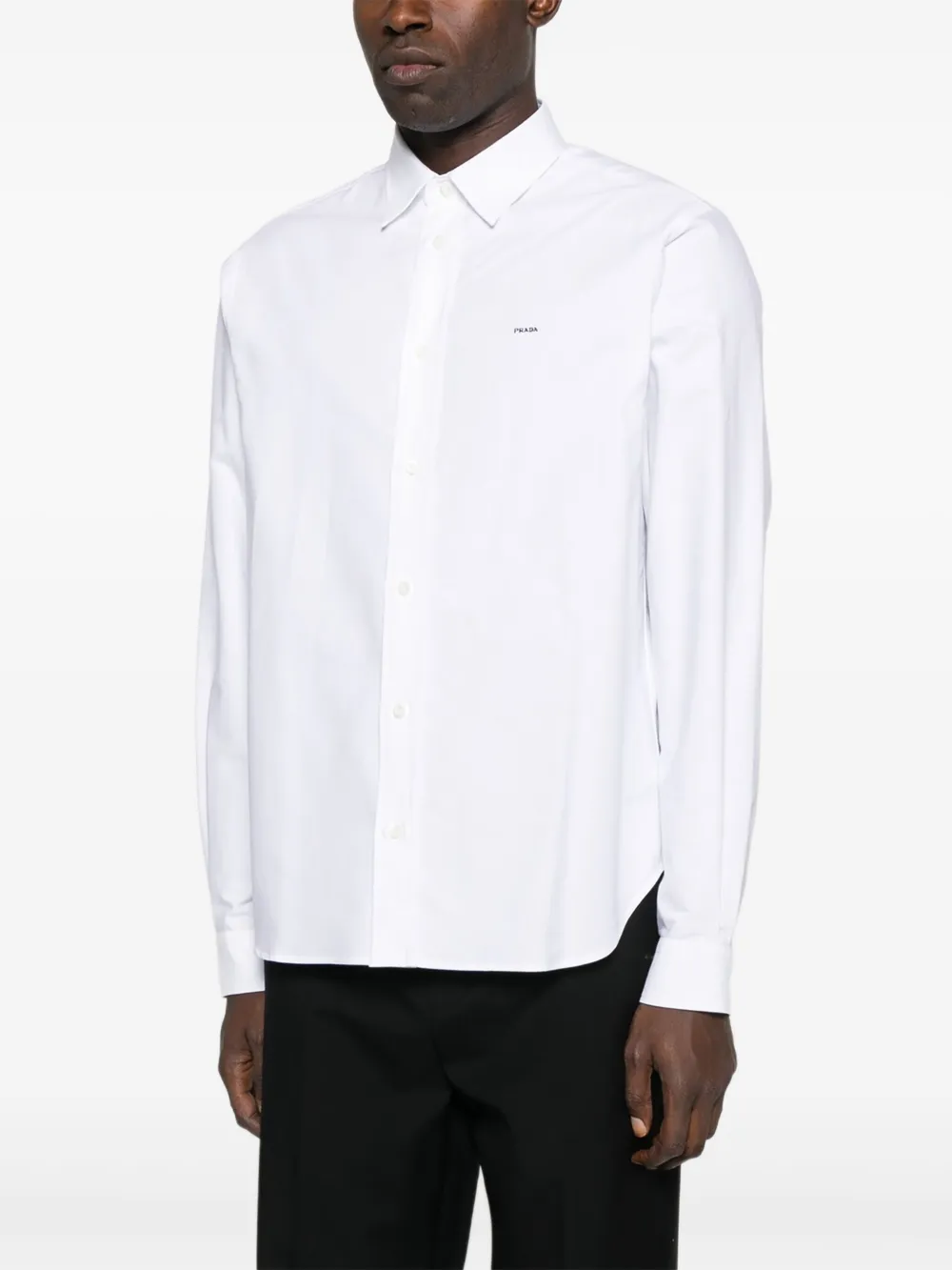 Prada Katoenen oxford overhemd Wit