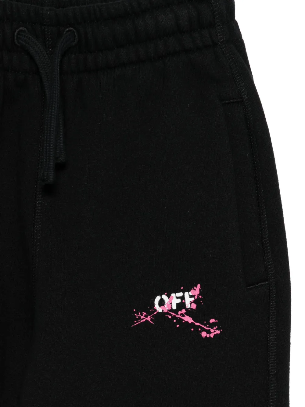 Off-white Logo-print Track Pants In Black