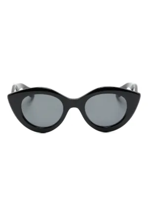 Vivienne Westwood Óculos De Sol Redondo Com Aplicação Orb | Preto