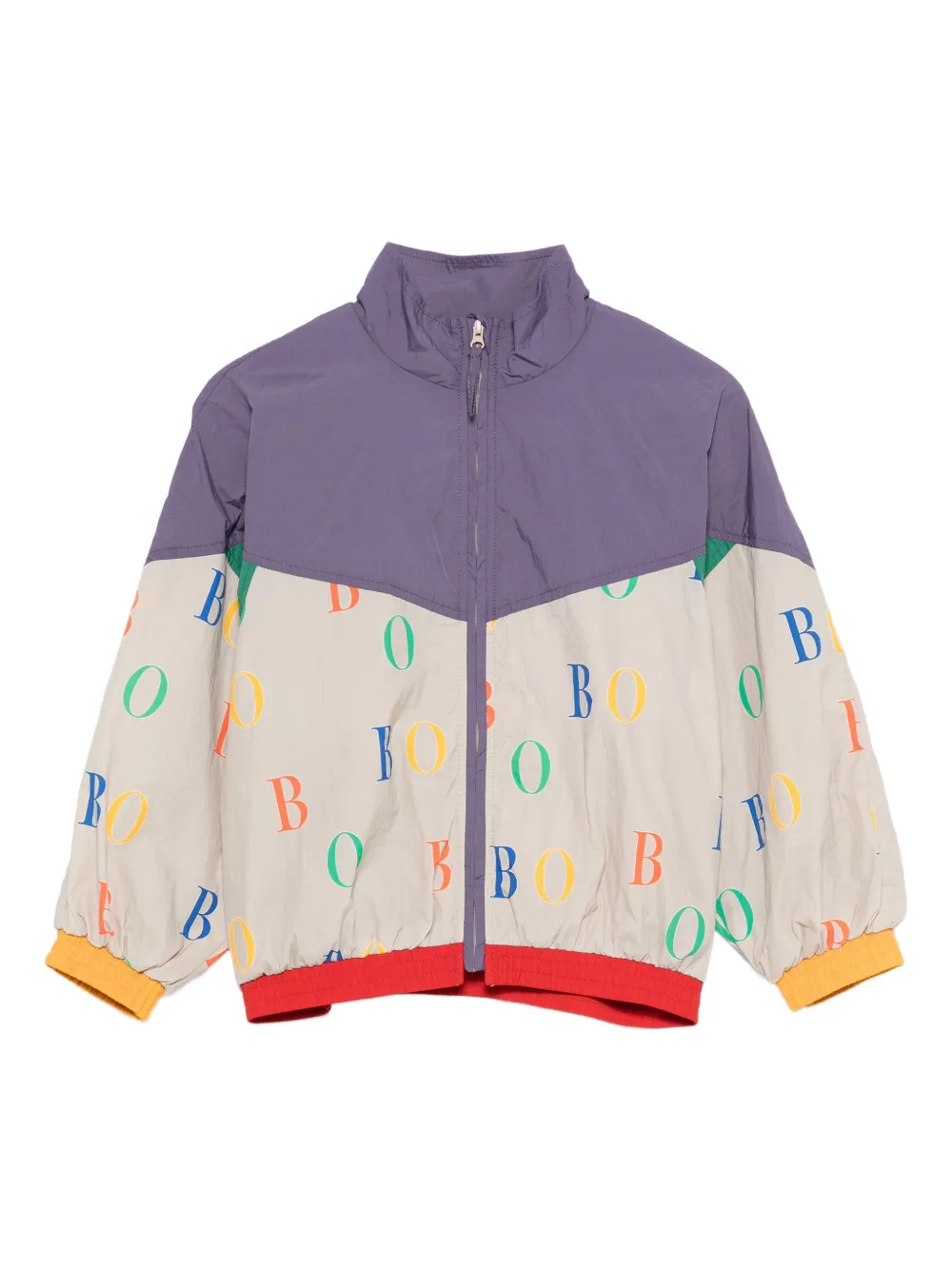 Bobo Choses chamarra con diseño color block y logo | morado | Image 1