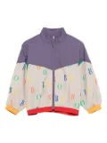 Bobo Choses logo-print colour-block jacket - Purple