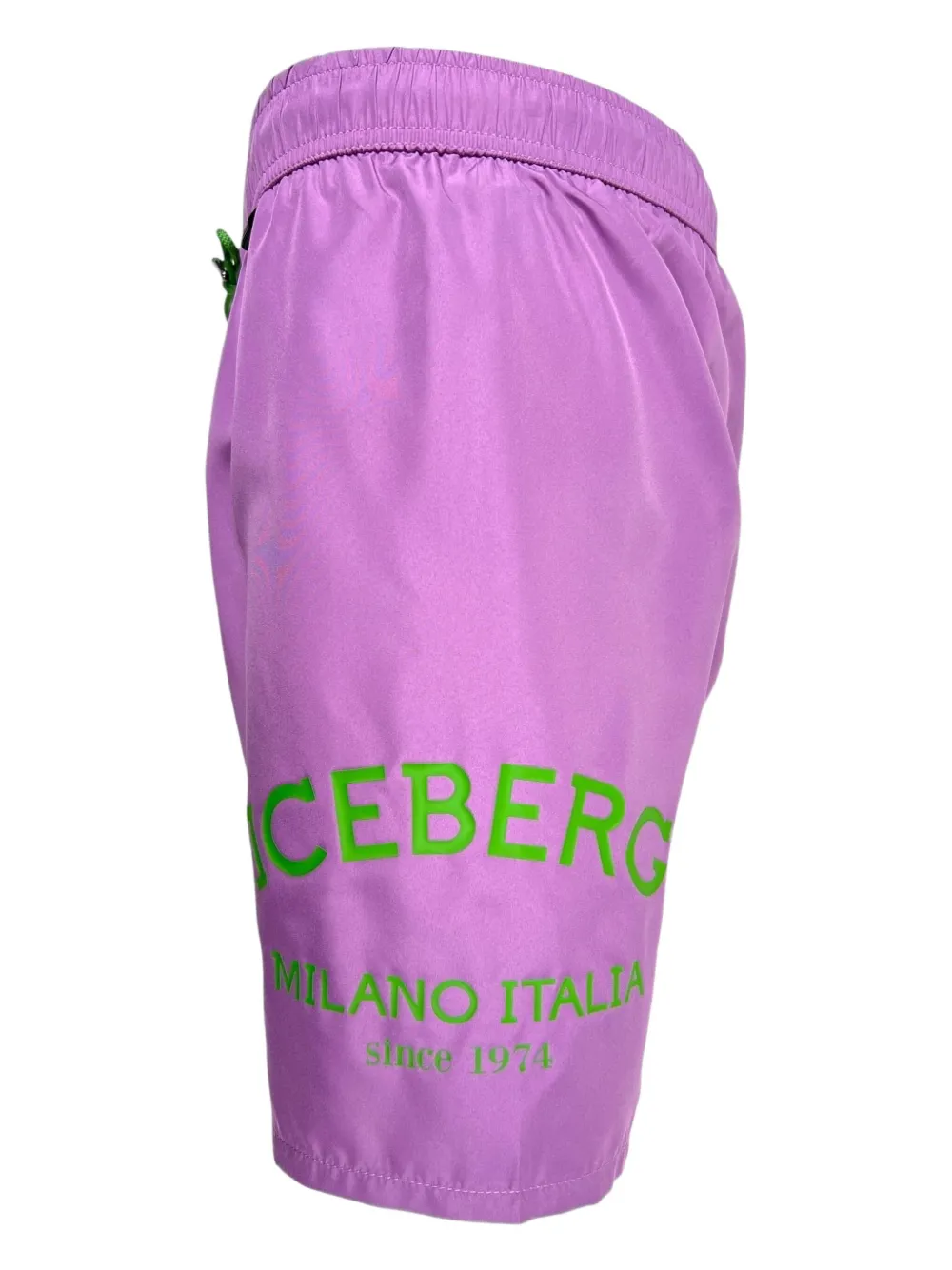 Iceberg Drawstring Logo-print Swim Shorts In Purple