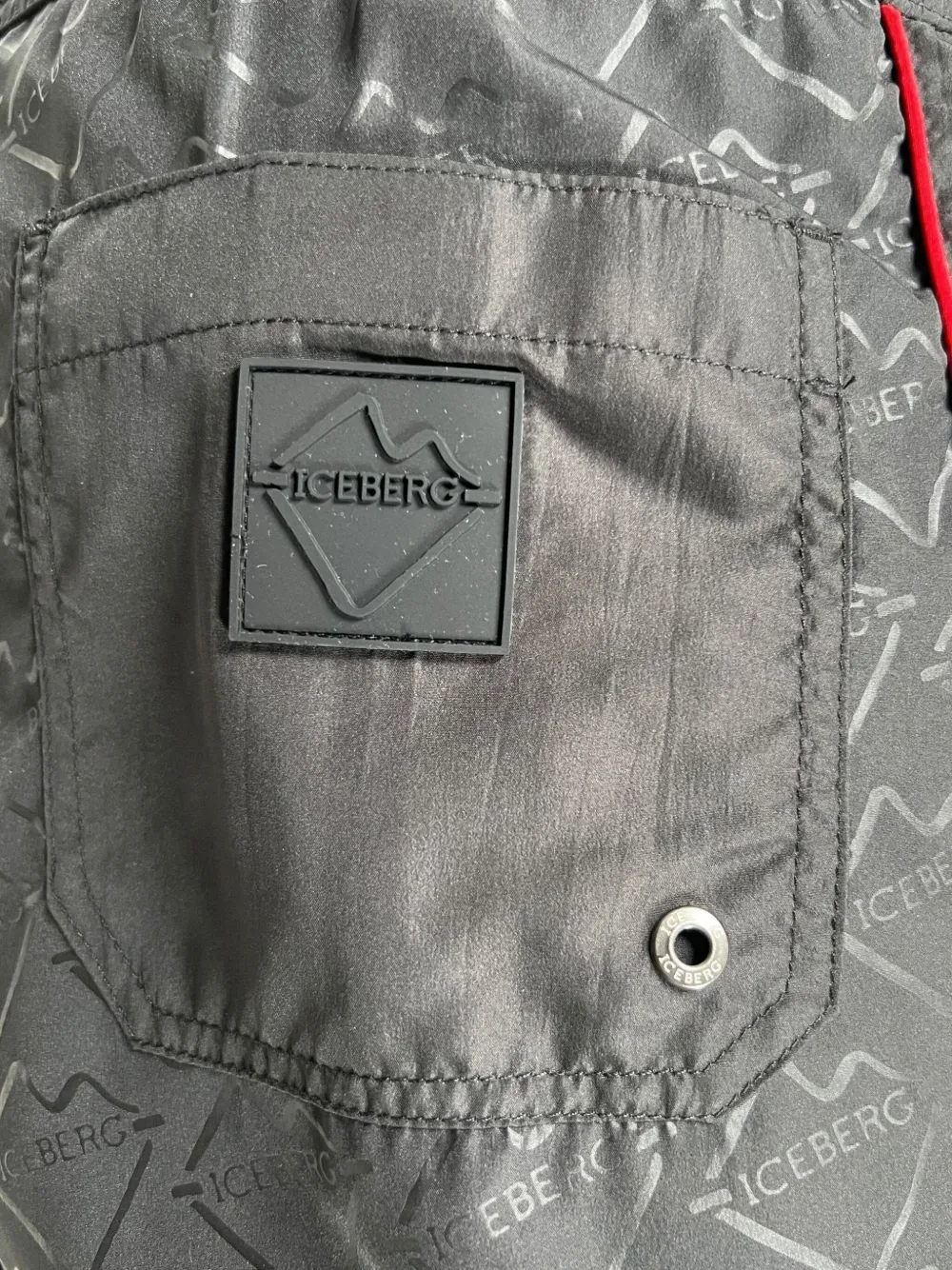 Iceberg Logo-pattern Swim Shorts In Gray