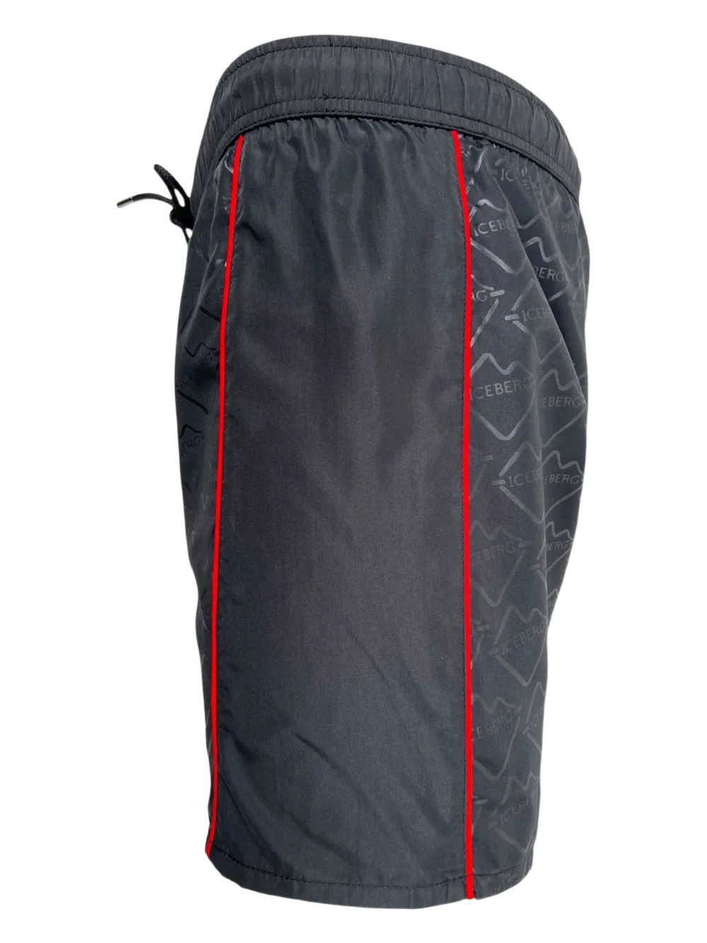 Iceberg Logo-pattern Swim Shorts In Gray