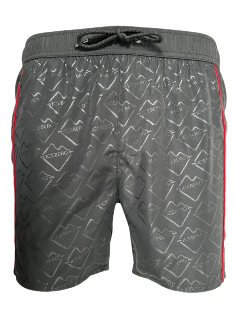 Iceberg logo-pattern swim shorts