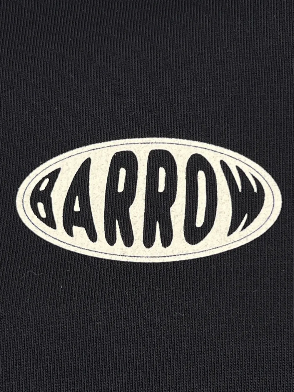 BARROW Hoodie met logoprint Zwart