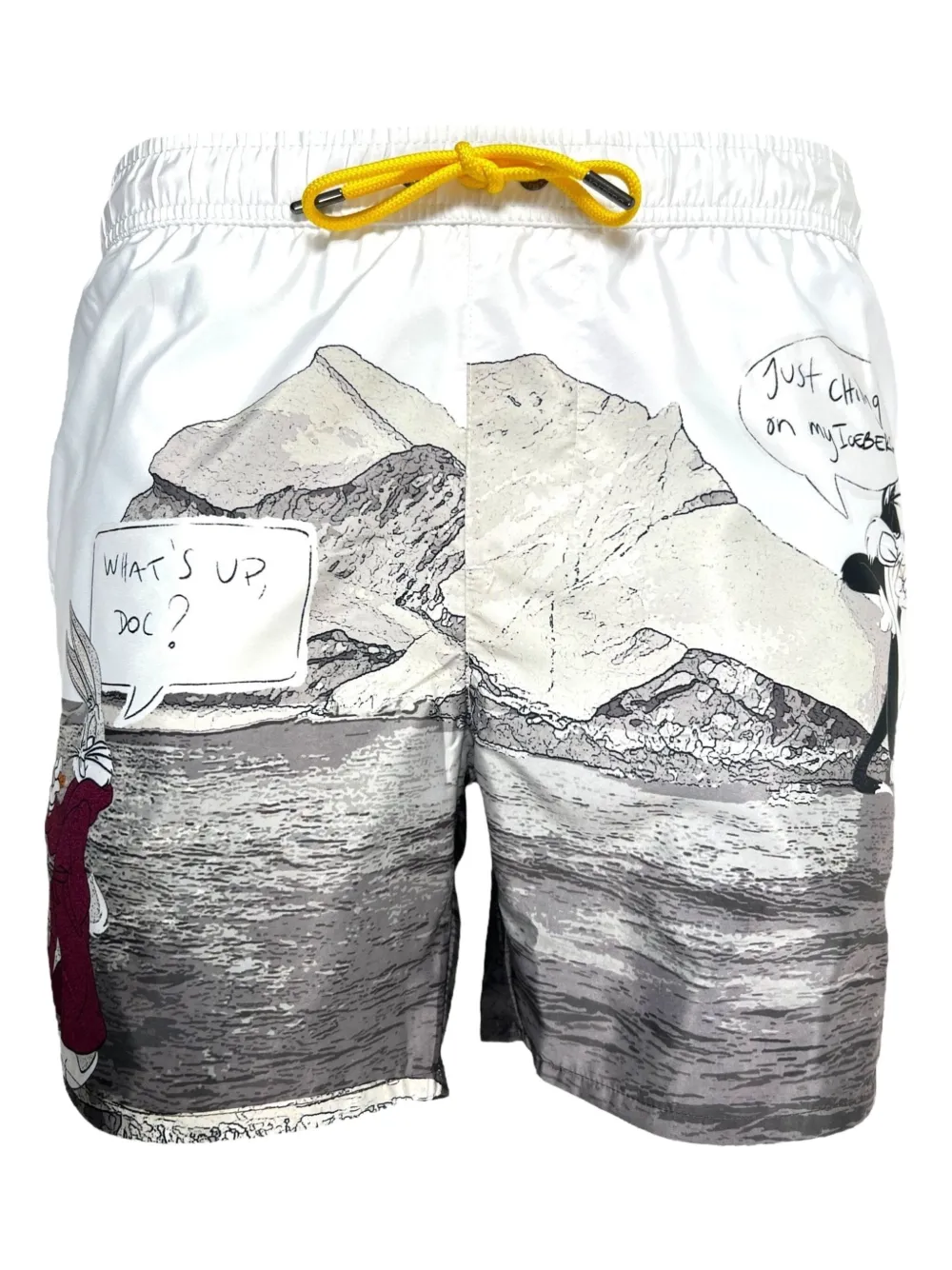 Iceberg Bugs Bunny-landscape swim shorts | White | Image 1