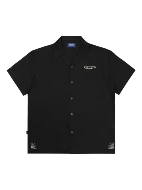 Devástates embroidered-detail bowling  shirt