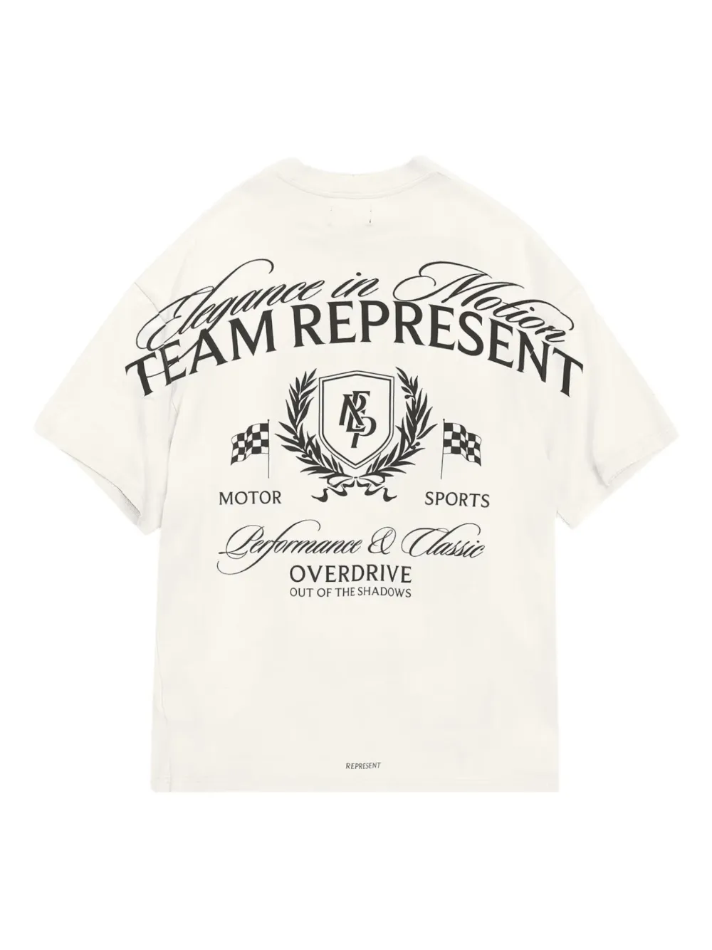 Represent Crest Puff-print T-shirt In White