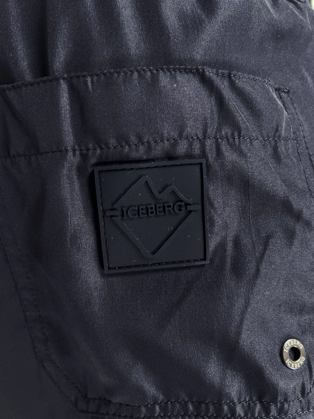 Iceberg Zwembroek met logodetail Zwart